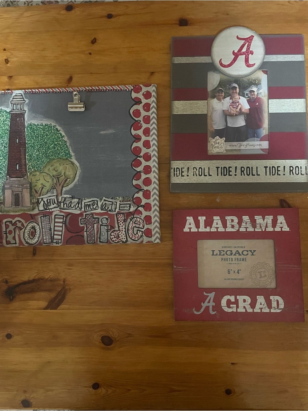 Alabama Red Decorative Wall Frame - Unbranded